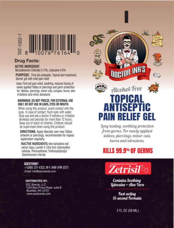 Doctor Inks Topical Antiseptic With Pain Relief 2 oz (1 pack) - Image 2